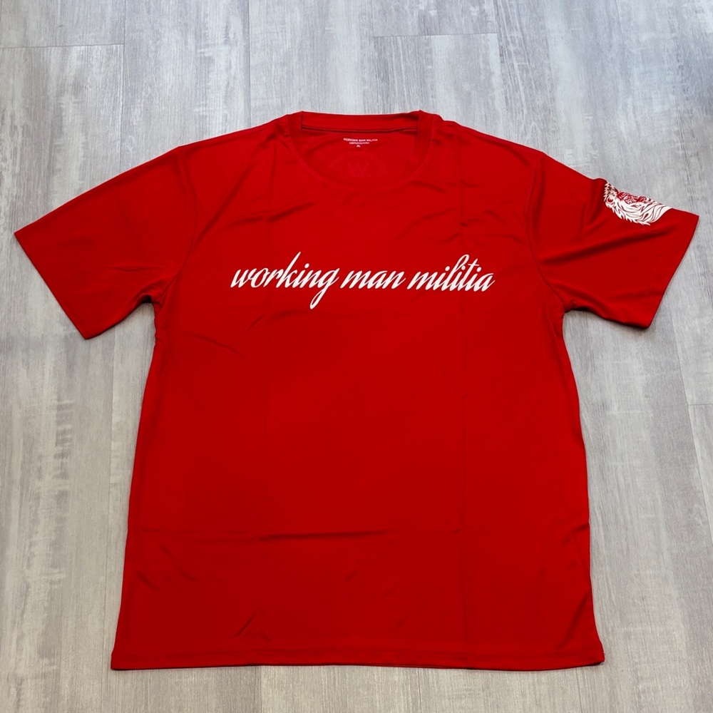 Working Man Militia Lion Red Short Sleeve Tee (2 available)
